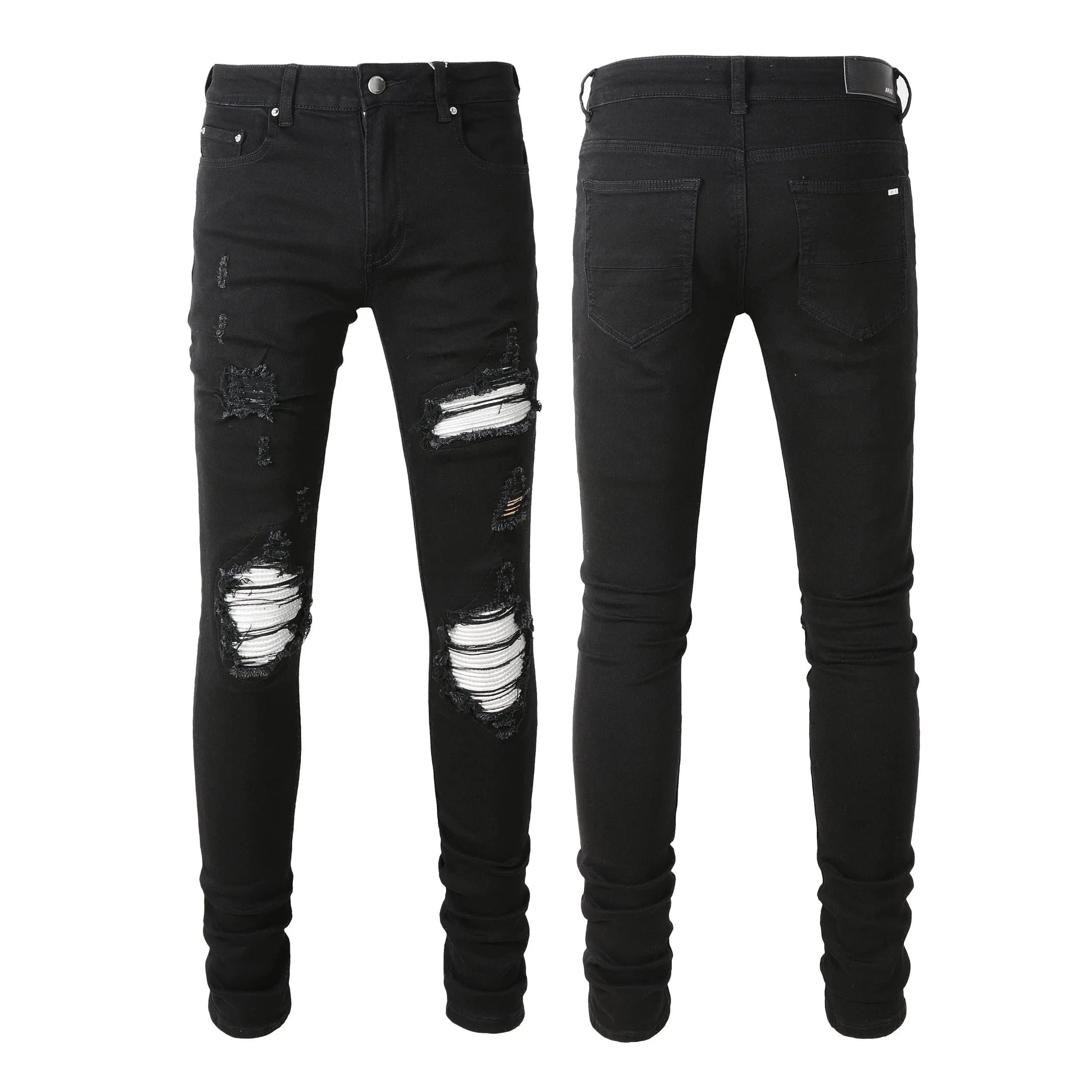 Black Ripped Skinny Jeans for Men