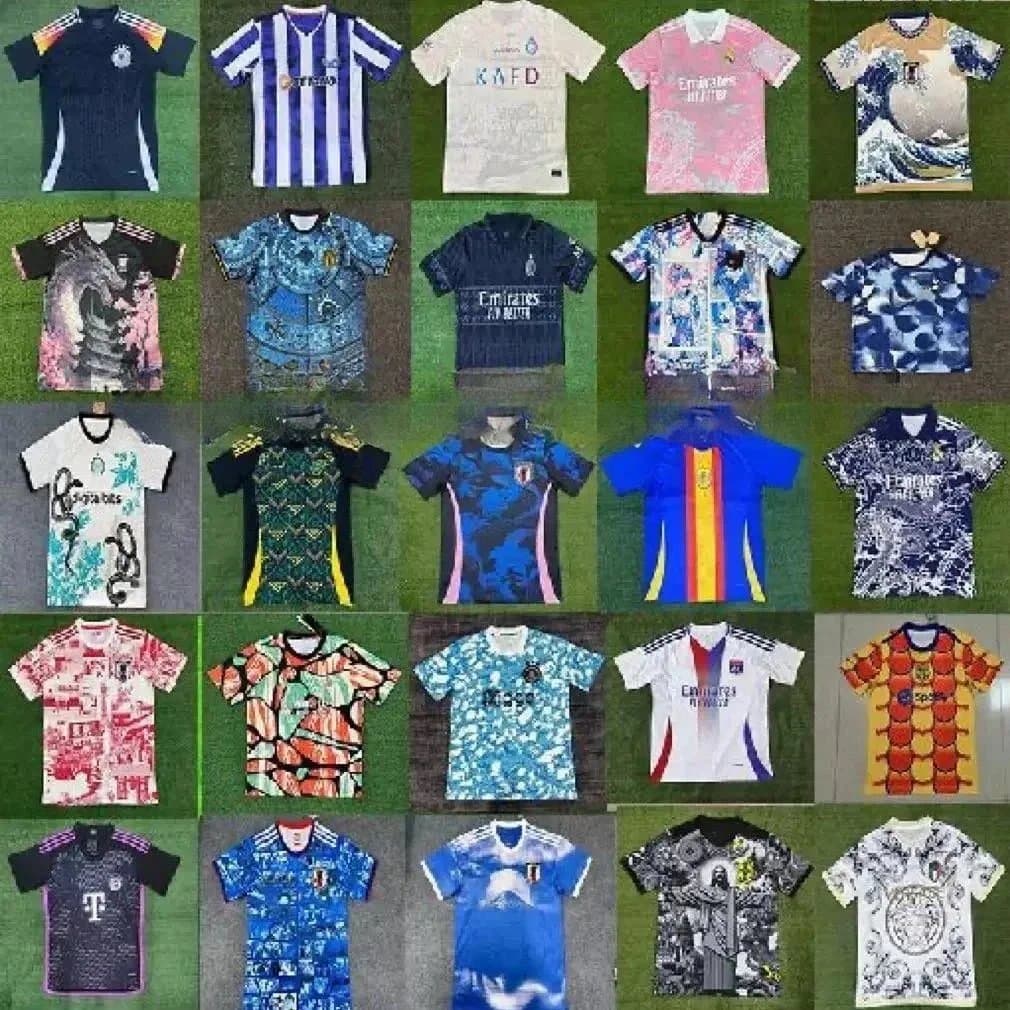 Assorted Football Jerseys with Unique Designs