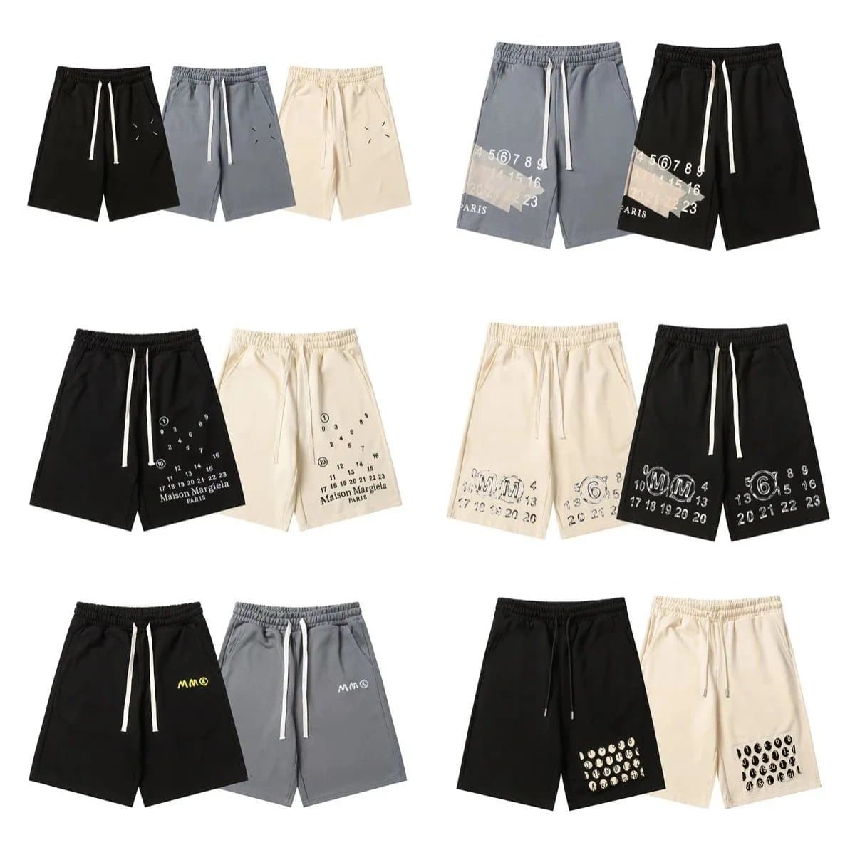 Maison Margiela Numbered Logo Shorts Collection
