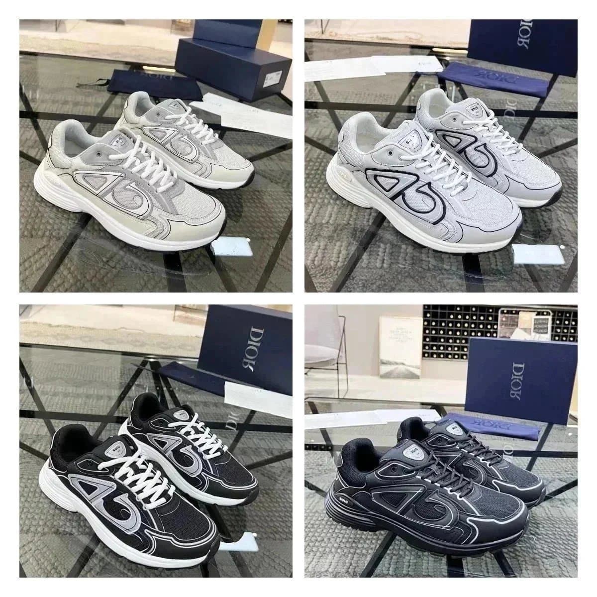 Dior D-Force Sneakers White and Black Editions