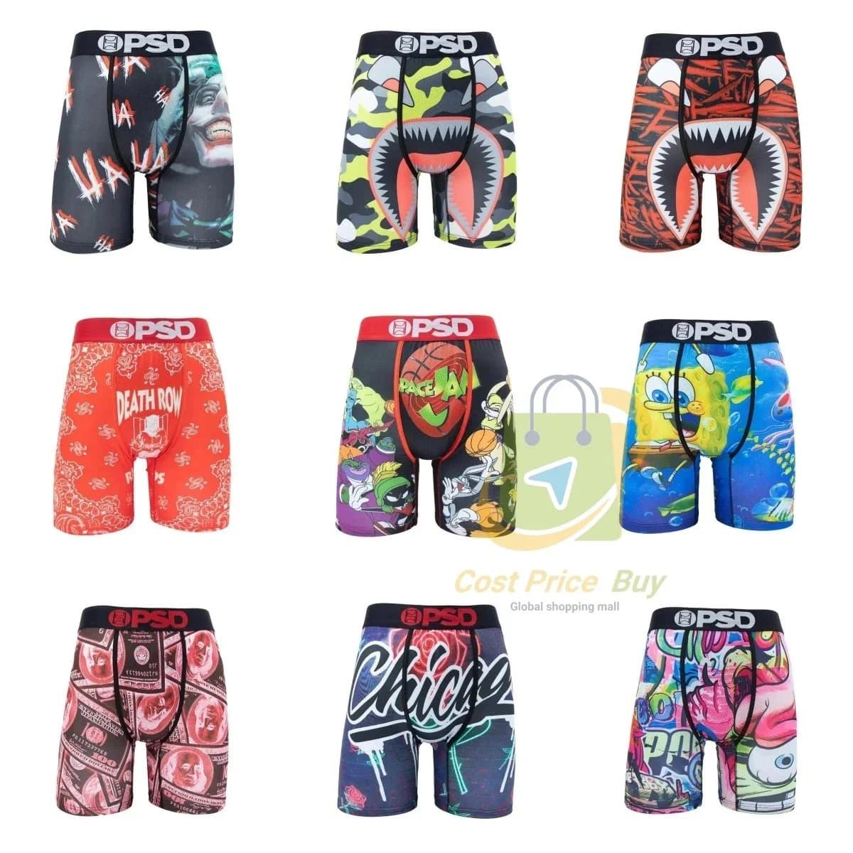 PSD Men's Printed Boxer Briefs Collection
