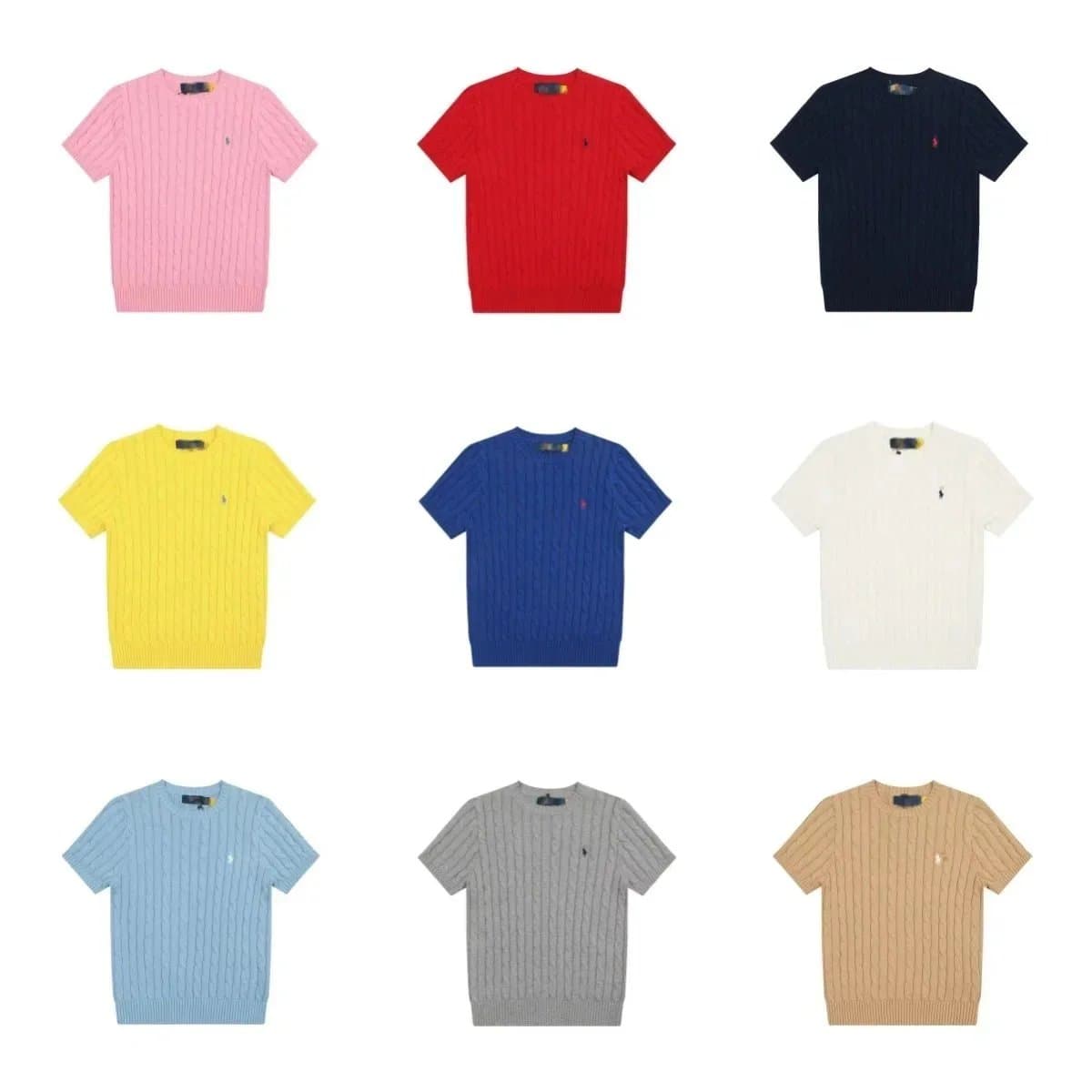 Polo Ralph Lauren Cable Knit Short Sleeve Sweaters