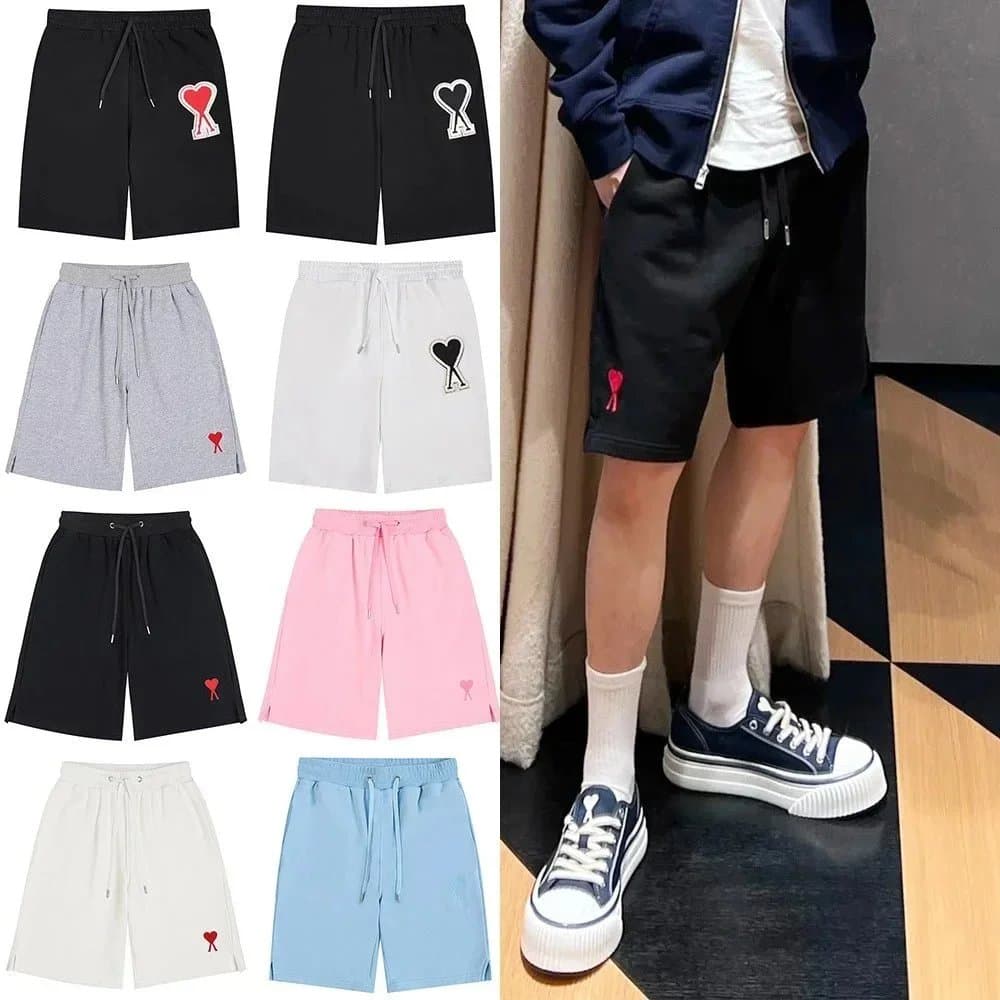 AMIRI Heart Logo Drawstring Shorts in Multiple Colors