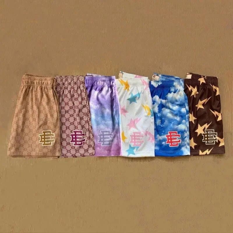 Colorful Patterned Boxer Shorts with Logo Design