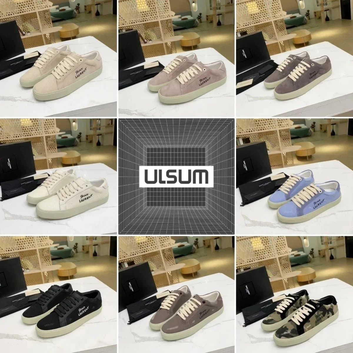 Saint Laurent Sneakers in Multiple Colors and Patterns