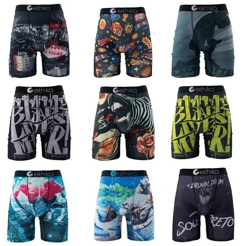 Ethika Men's Boxer Briefs - Unique Artistic Designs
