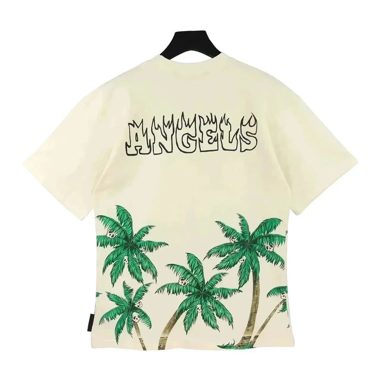 ANGELS Palm Tree T-Shirt with Skulls