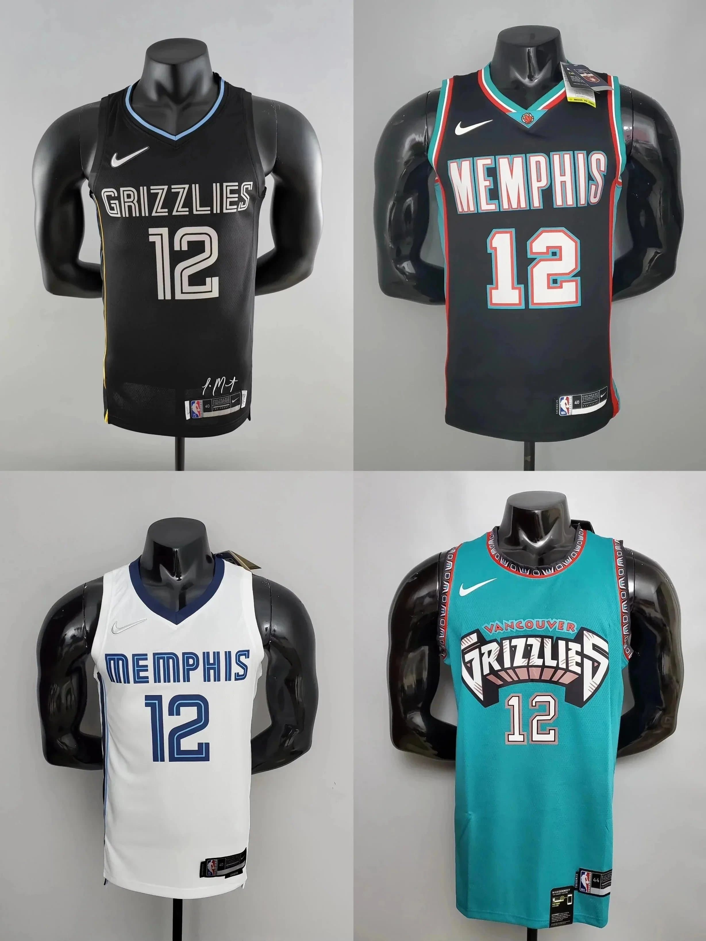 Memphis Grizzlies NBA Jerseys - #12 Player Edition