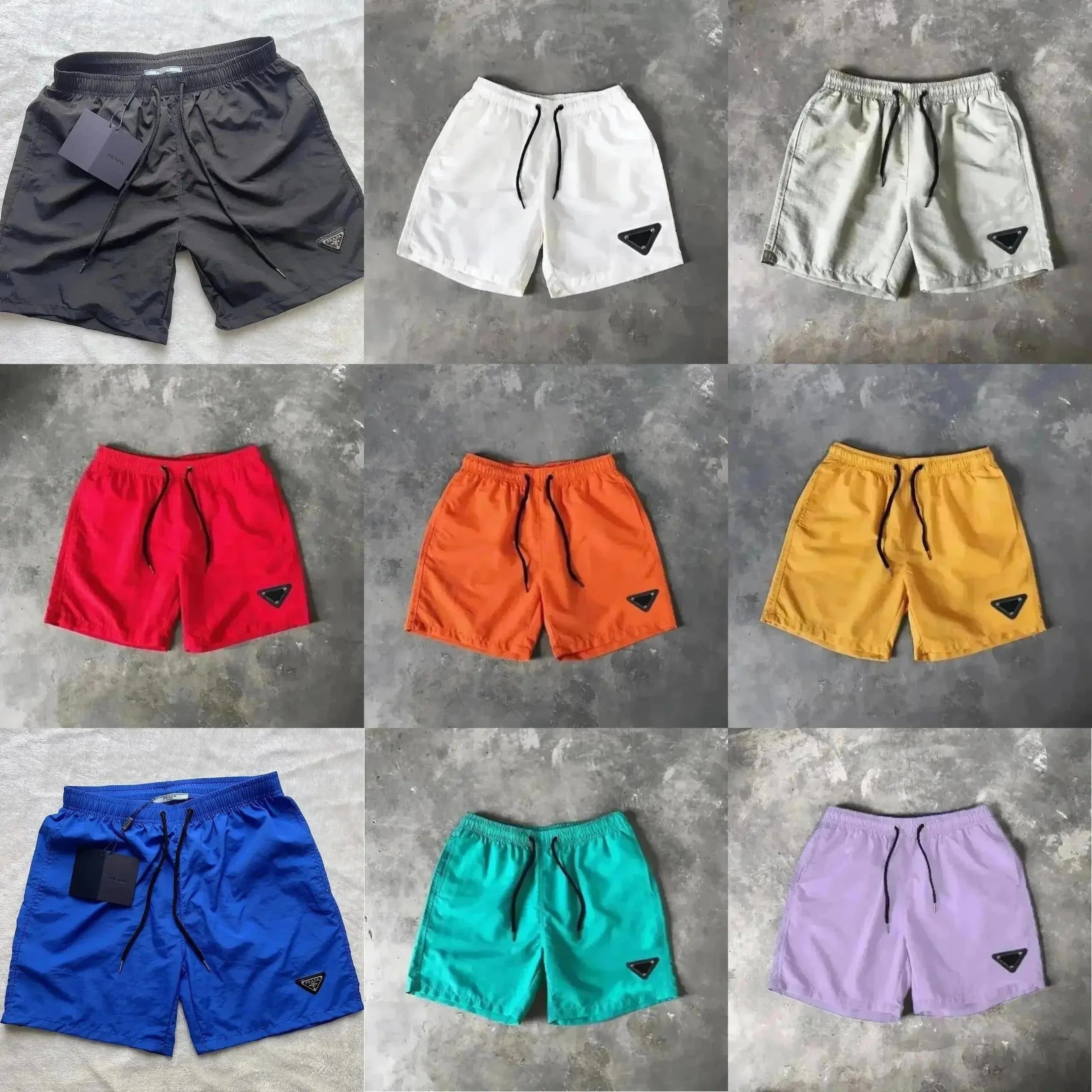 Prada Triangle Logo Swim Trunks in Multiple Colors