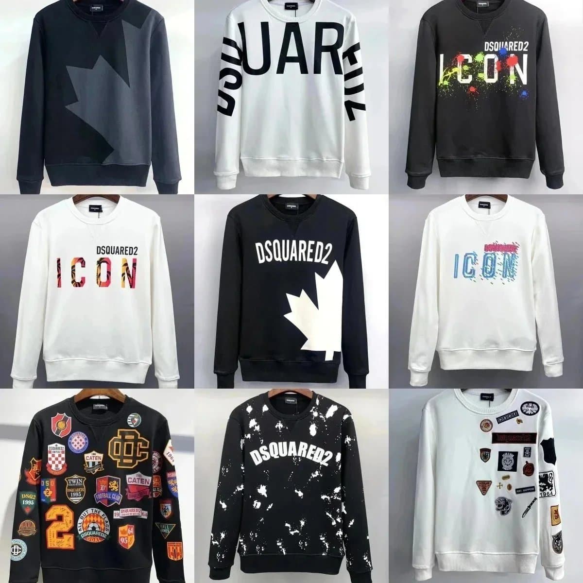 DSQUARED2 Icon Logo Graphic Sweatshirts Collection