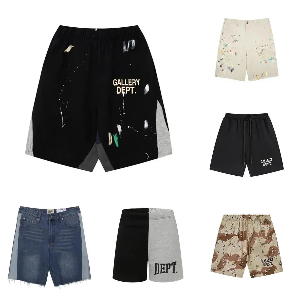 Gallery Dept. Paint Splatter & Camo Shorts Collection