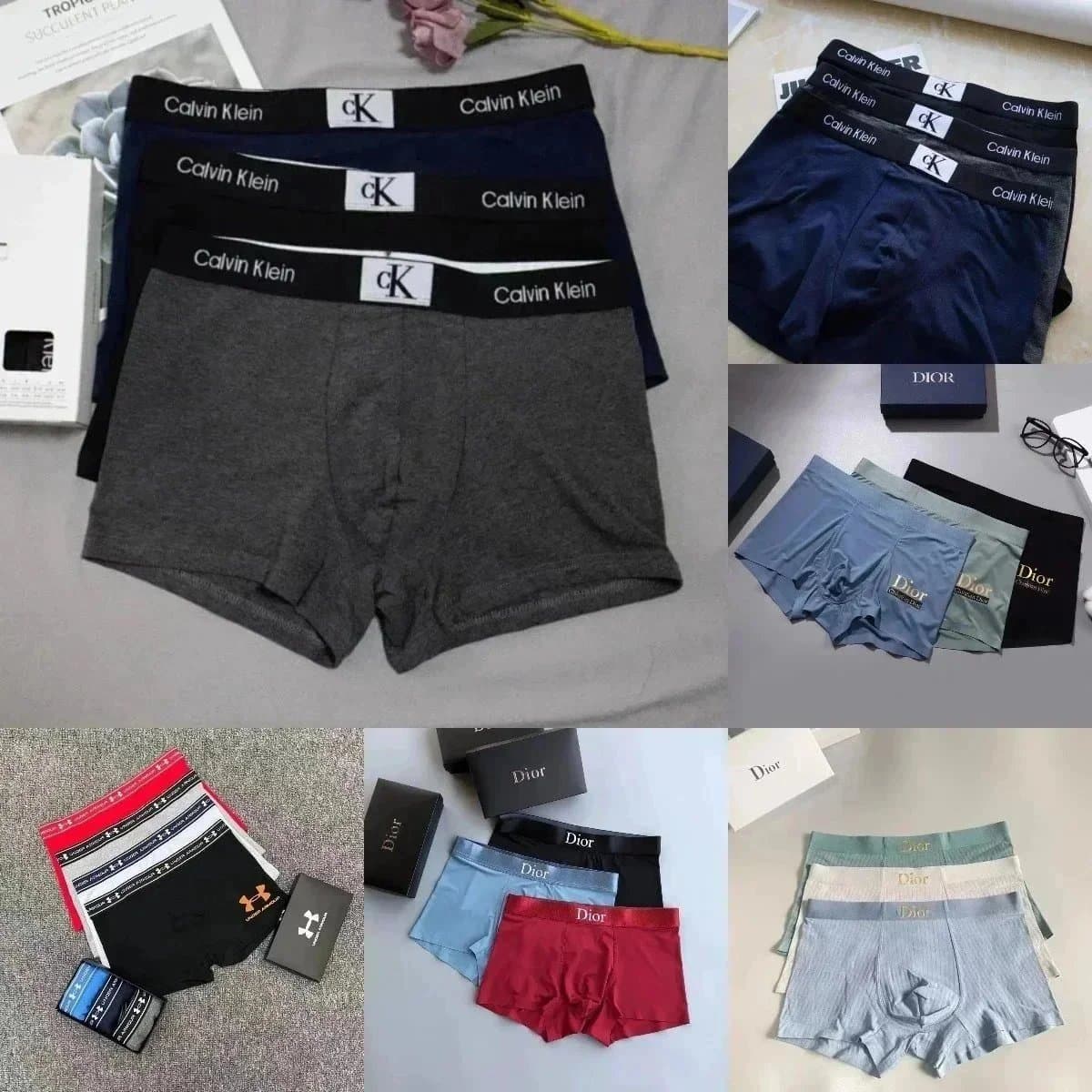 Luxury Men's Boxer Briefs by Calvin Klein, Dior & Under Armour