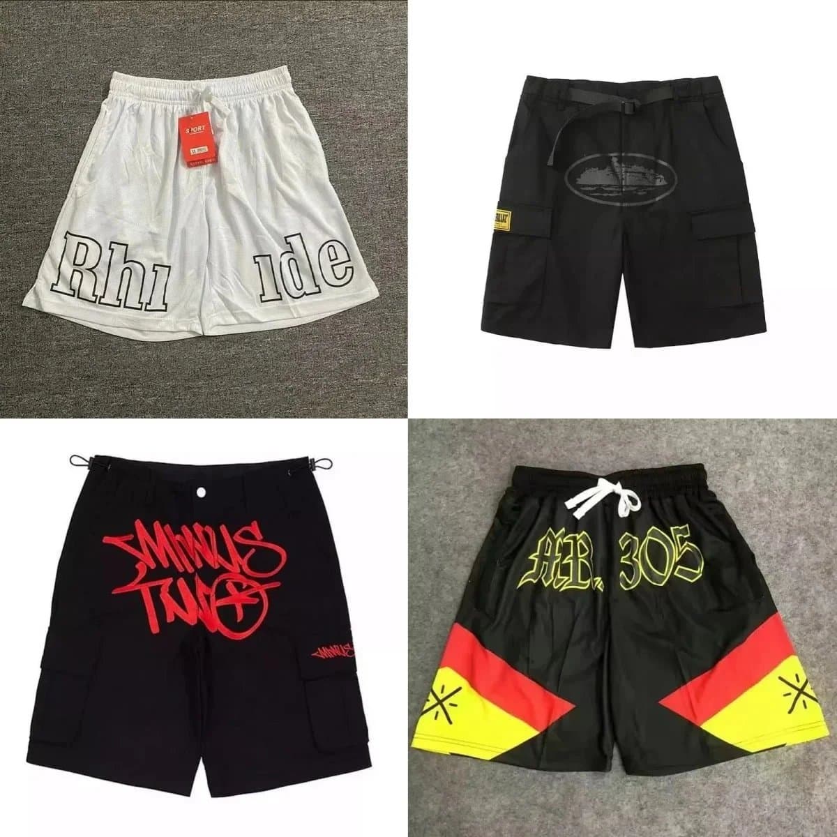 Streetwear Shorts with Graphic Prints and Cargo Pockets