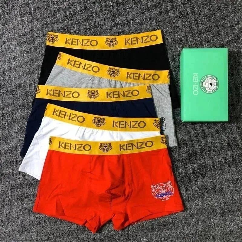 KENZO Men's Tiger Logo Boxer Briefs Set - Multi-Color