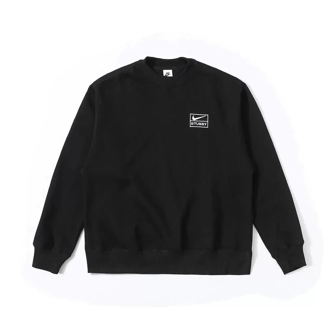 Stussy x Nike Black Crewneck Sweatshirt