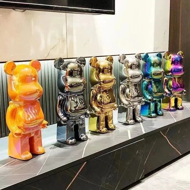 Colorful Bearbrick Collectible Figures Display