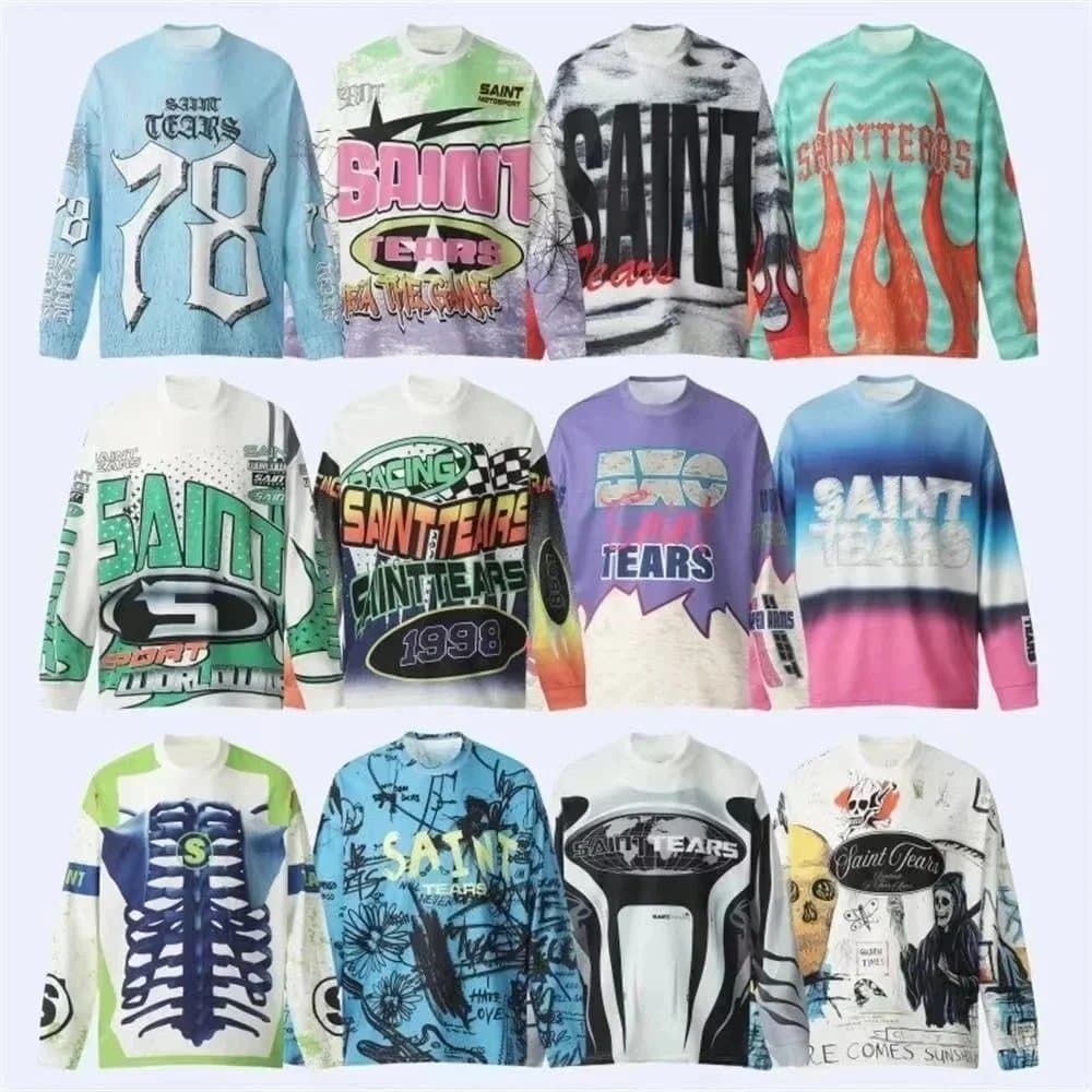 Saint Tears Graphic Long Sleeve Sweatshirts Collection