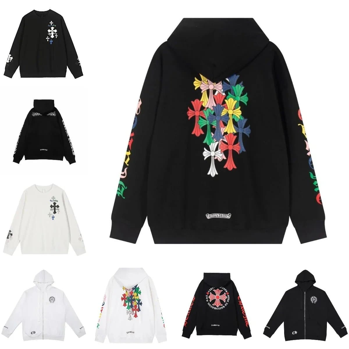 Chrome Hearts Cross-Print Hoodies & Zip-Up Sweatshirts