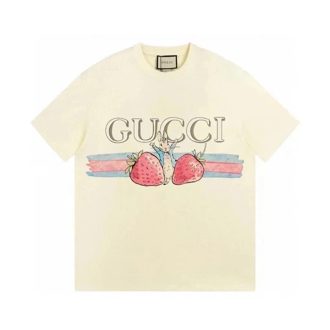 Gucci Strawberry Rabbit T-Shirt Cream
