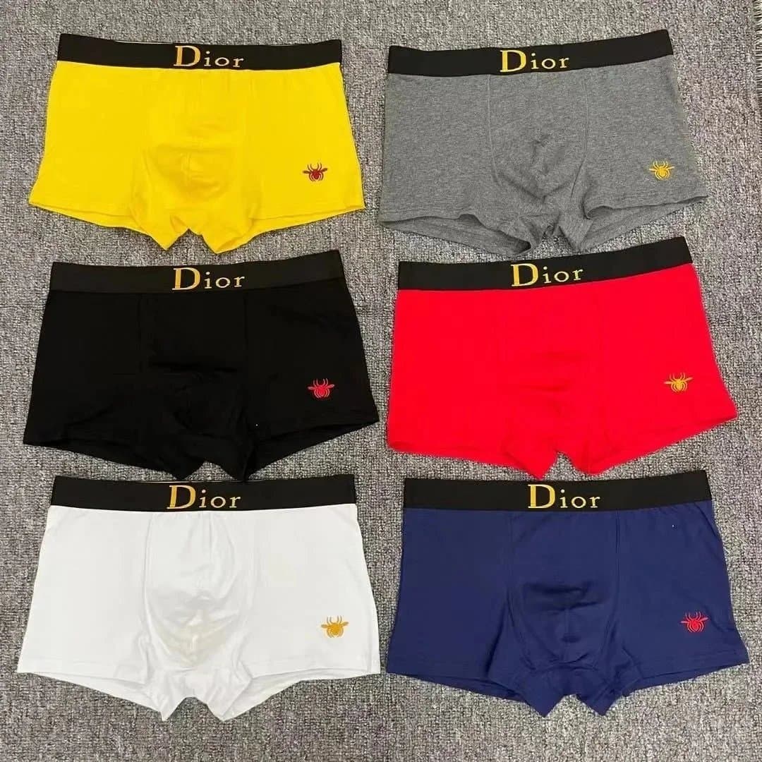 Dior Men's Boxer Briefs Set - 6 Color Options