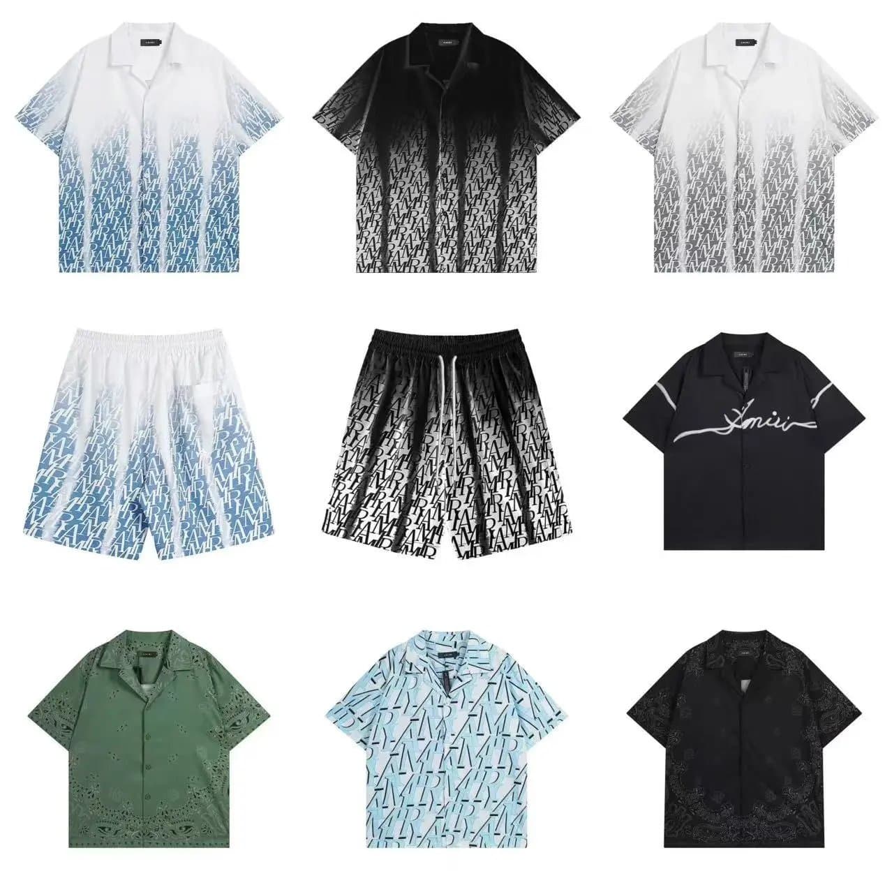 Amiri Gradient Monogram Shirts & Shorts Set